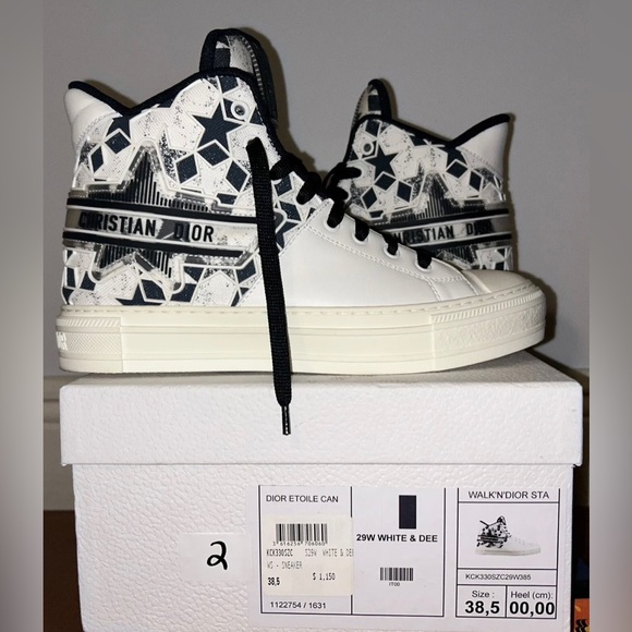 DIOR Walk’n’Star high top sneakers fashion limited edition rare - Picture 1 of 9